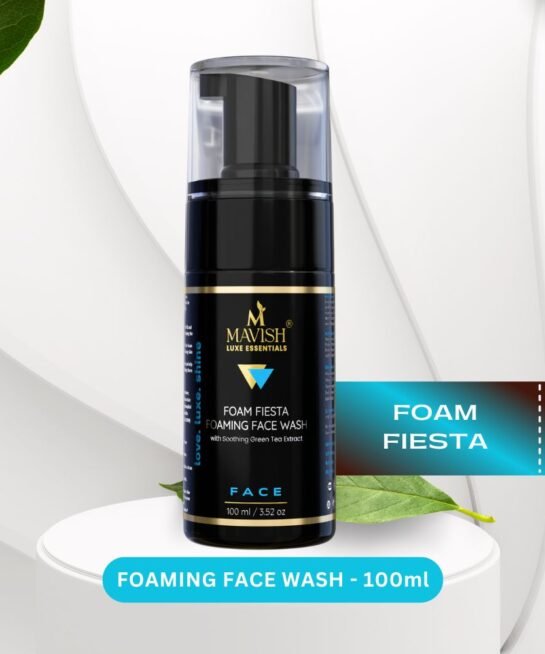 Mavish's Foam Fiesta Foaming Face Wash 100ml | With Soothing Green Tea Extract for Men & Women