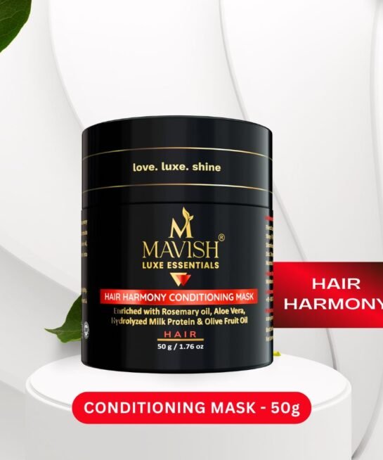 MAVISH Luxe Essentials Hair Harmony Conditioning Mask-50gram | Enriched With Rosemary Oil, Aloe Vera, Hydrolyzed Milk Protein & Olive Fruit Oil Pack of 1 | 50ml
