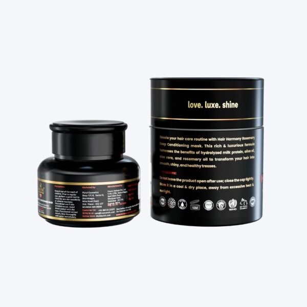 MAVISH Luxe Essentials Hair Harmony Conditioning Mask-50gram | Enriched With Rosemary Oil, Aloe Vera, Hydrolyzed Milk Protein & Olive Fruit Oil Pack of 1 | 50ml - Image 3