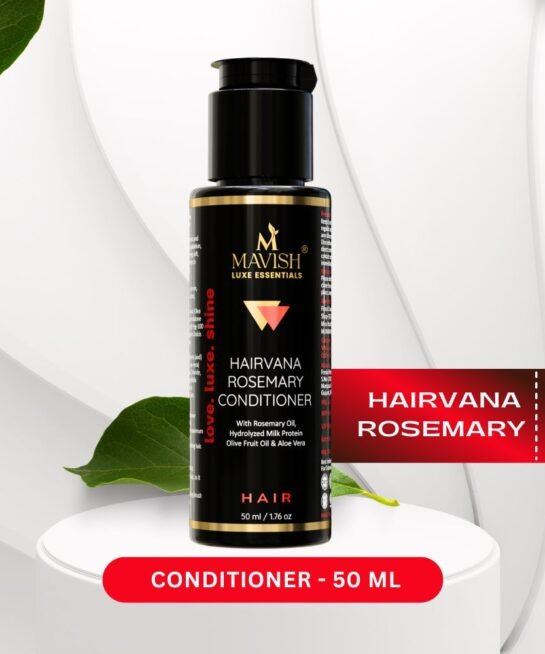 Hairvana Rosemary Hair Conditioner | Mavish luxe Essential | Rosemary Oil, Hydrolyzed Milk Protein, Olive Fruit Oil & Aloe vera | 50ml