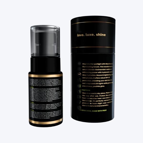 MAVISH's Glow Genesis Illuminating Serum | Blush Pink with SPF 45 | For Bright & Glowing Face | Niacinamide, Hyaluronic Acid & Pine Bark Extract | 30 Ml - Image 3