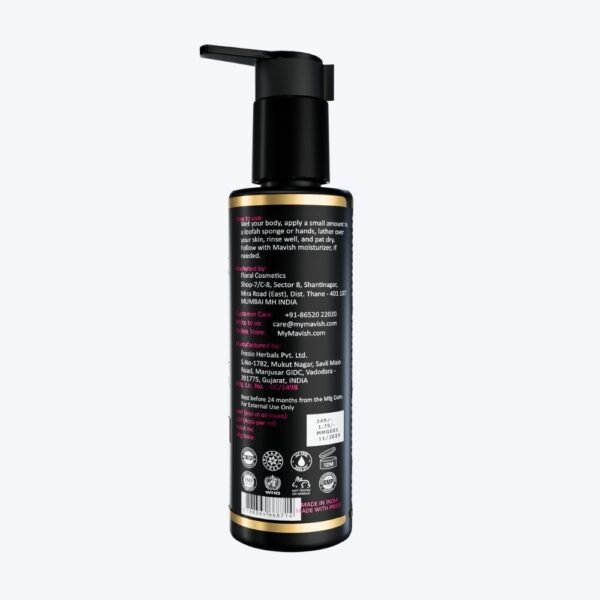 MAVISH Luxe Essentials Mintygreen Shower Gel - 200ml With VIt-E Scrubbing Beads, Oatmeal Scrub & pH- Balanced Formula - Image 3