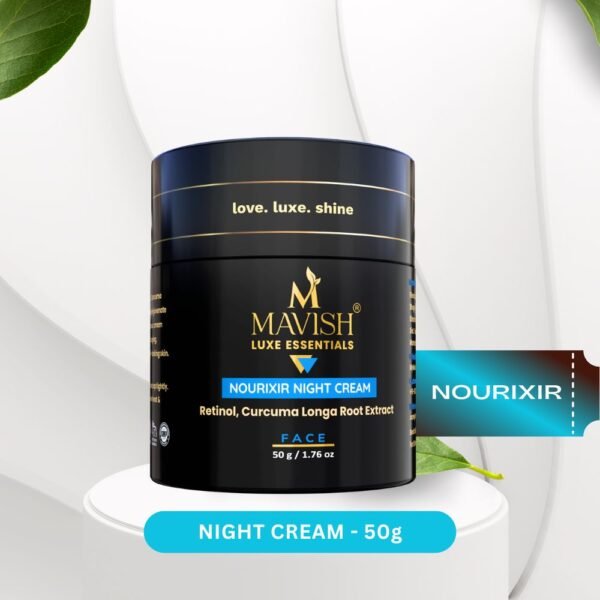 MAVISH Luxe Essentials Nourixir Night Cream-50gm, Retinol, Curcuma Longa Root Extract