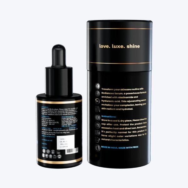 MAVISH Luxe Essentials Radiancea Serum 30 ml | Niacinamide amd Hyaluronic Acid | Men & Women - Image 4