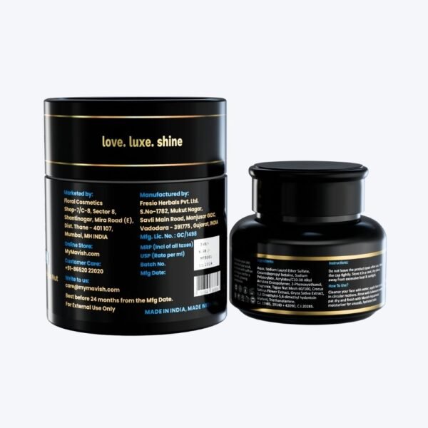 Mavish Luxe Essentials Tagua Touch Face Scrub | Featuring Saffron, Rice Extract & Tagua Nut 50 gm - Image 4
